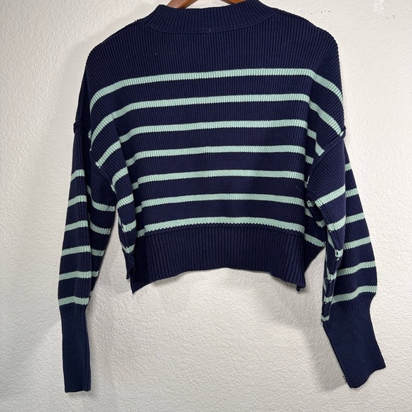Free People Easy Street Stripe Crop Pullover Women's XS - Picture 5 of 7